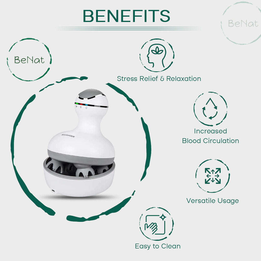 SerenoSpa Scalp Massager — Cordless Electric Relaxation Tool