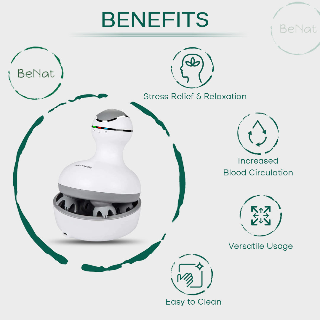 SerenoSpa Scalp Massager — Cordless Electric Relaxation Tool