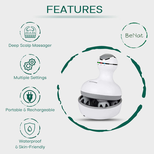 SerenoSpa Scalp Massager — Cordless Electric Relaxation Tool